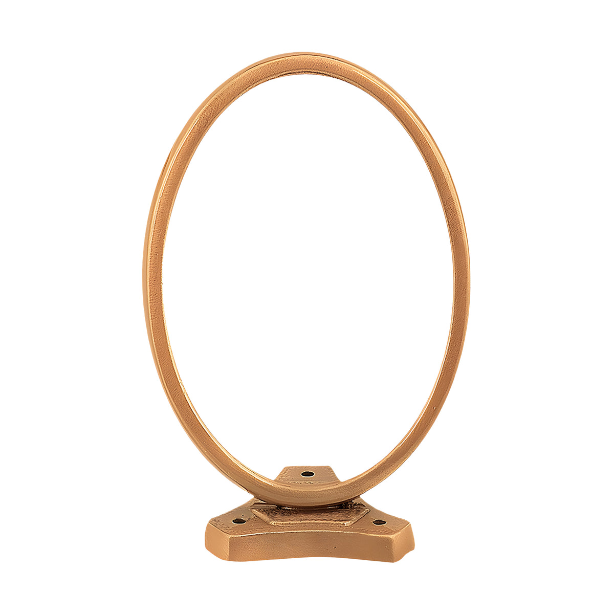 Oval Brass Photo Frame 13x18cm with Support