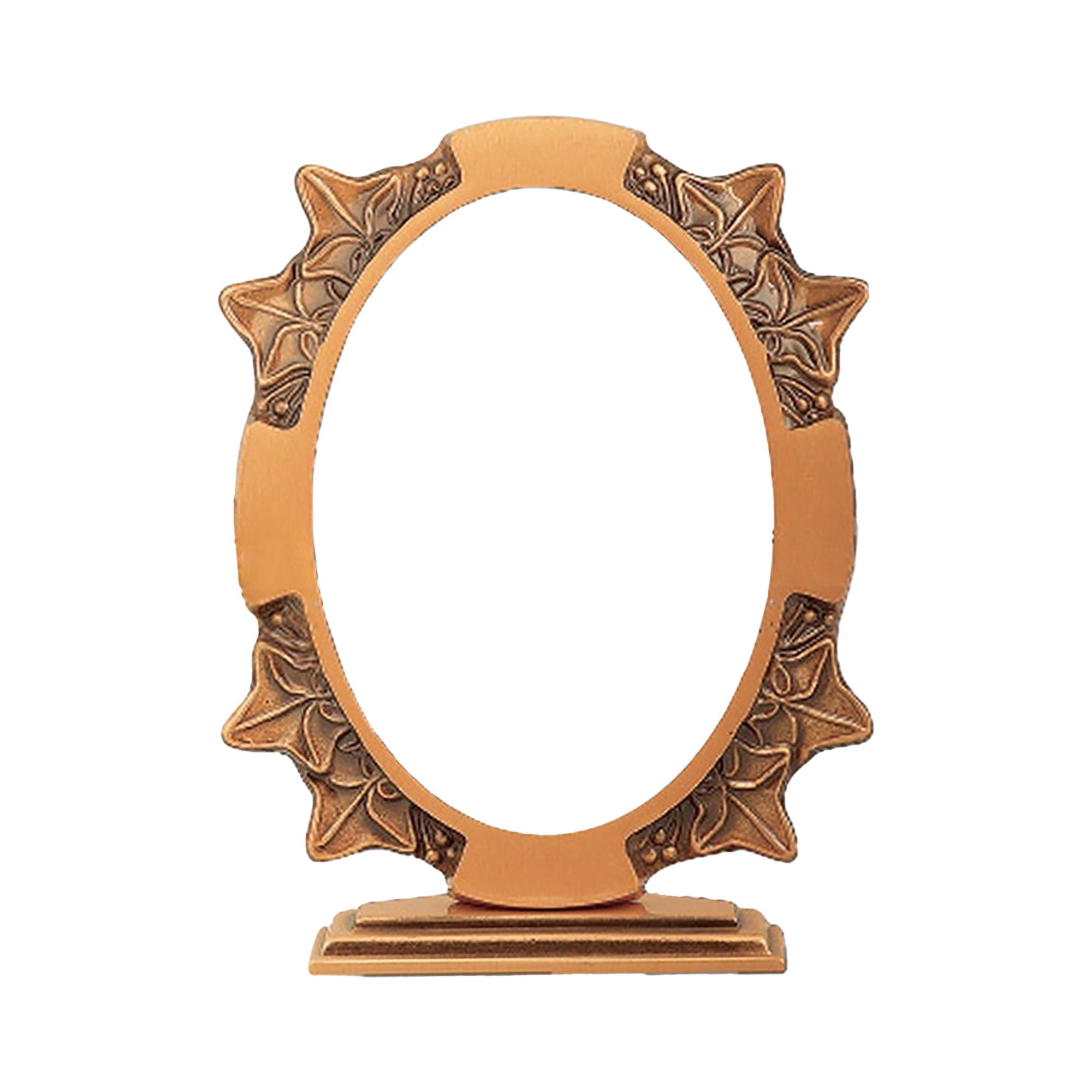 Cornice Portafoto Ovale In Ottone 11x15cm Con Supporto  Immagine principale del prodotto