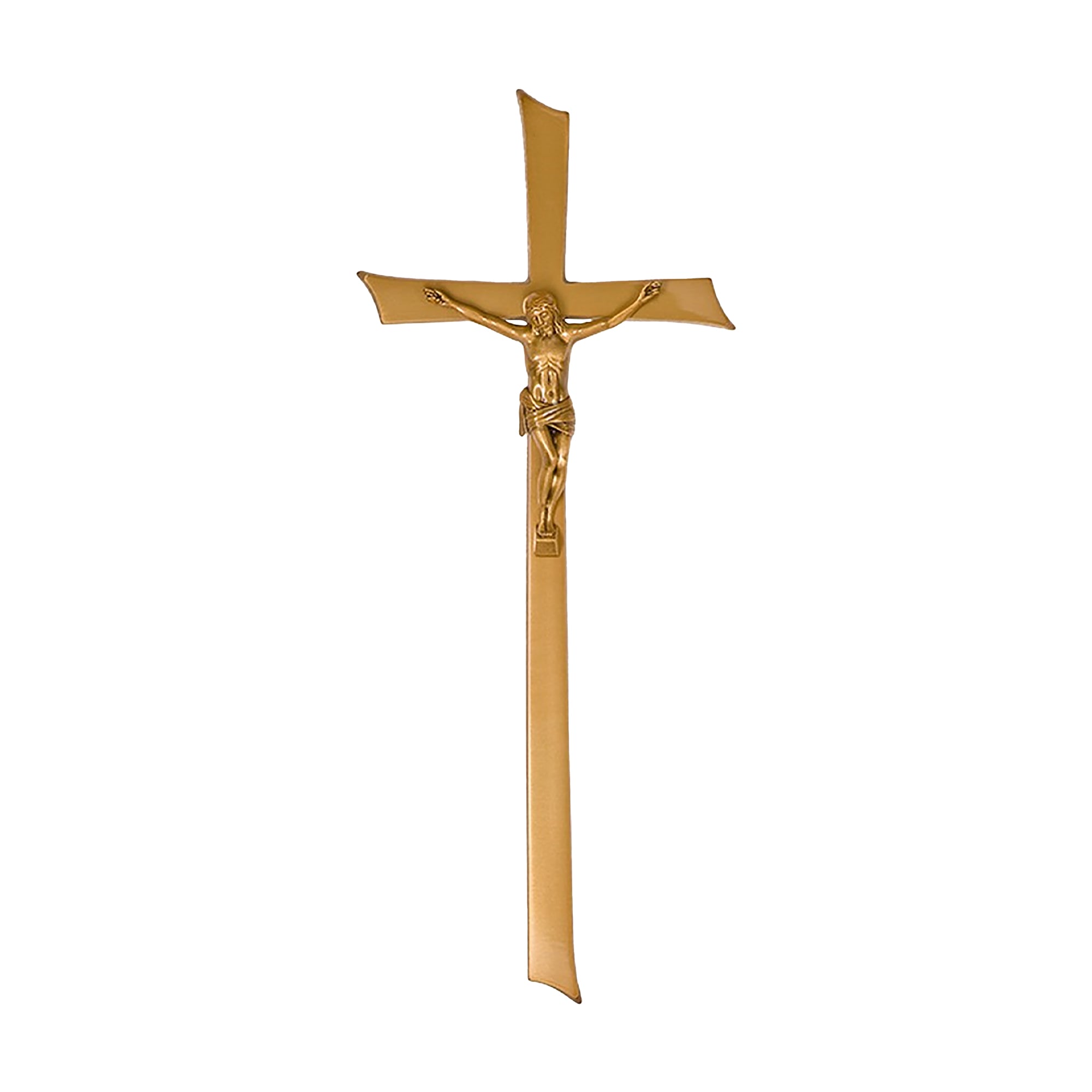 Brass Monument Crucifix, 55 x 24 cm