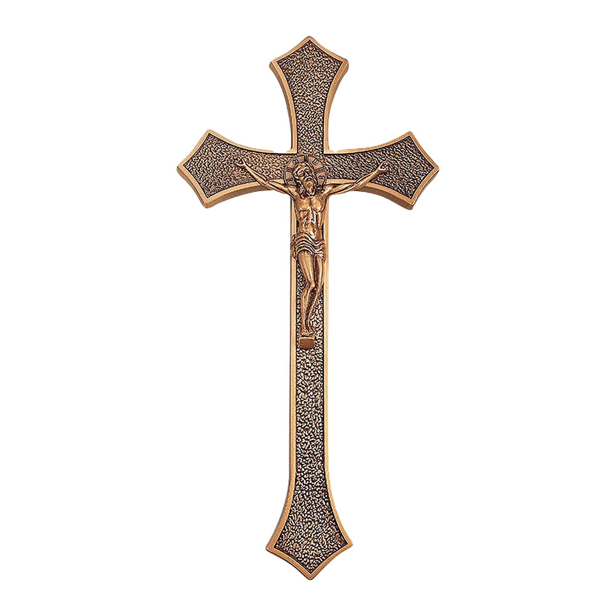 Brass Monument Crucifix, 47 x 23 cm
