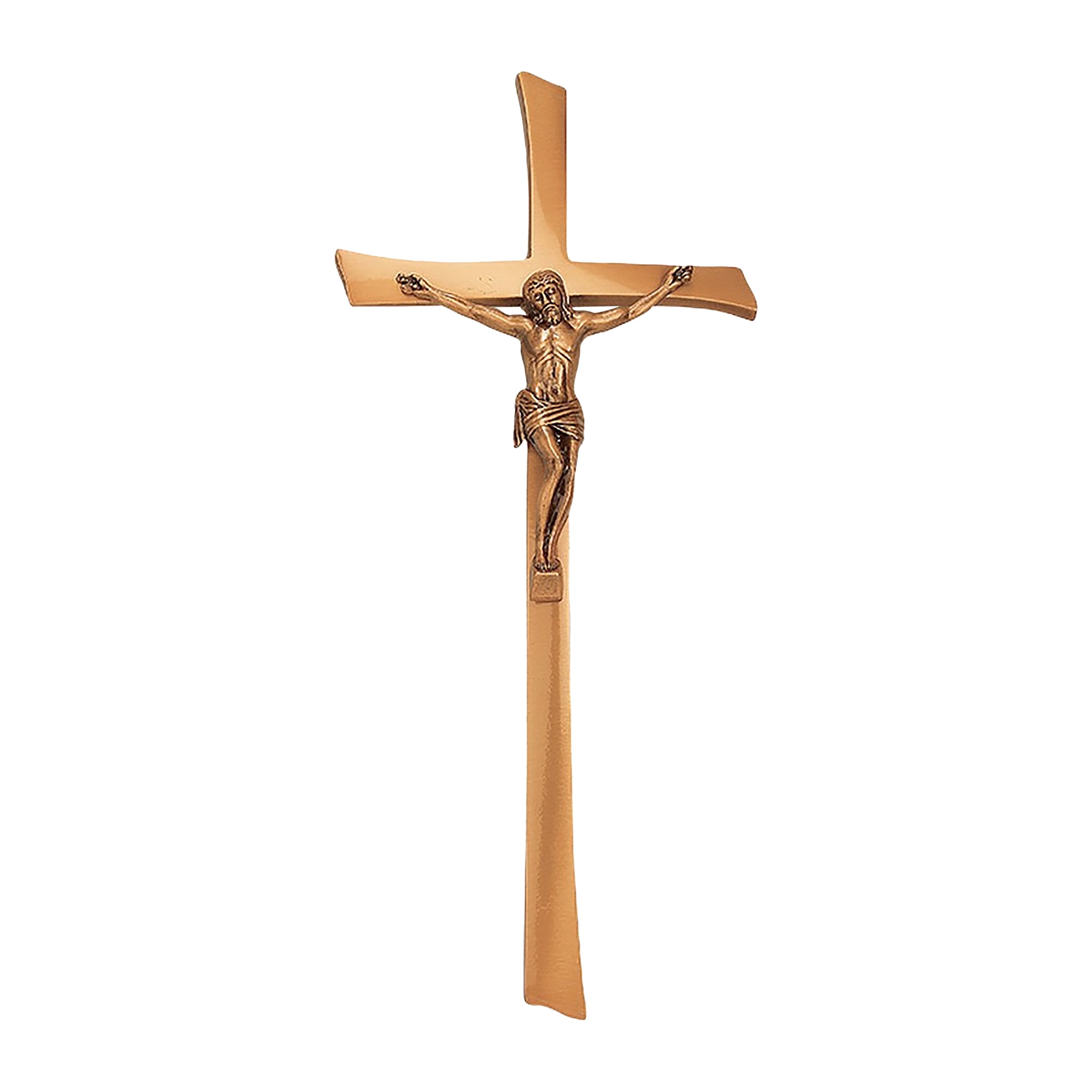 Brass Monument Crucifix, 45 x 20 cm