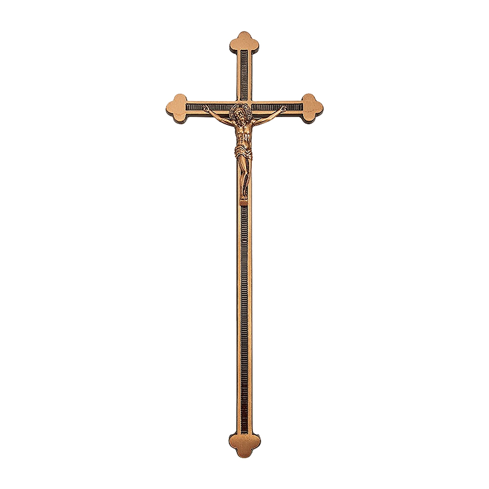 Brass Monument Crucifix, 43 x 16 cm
