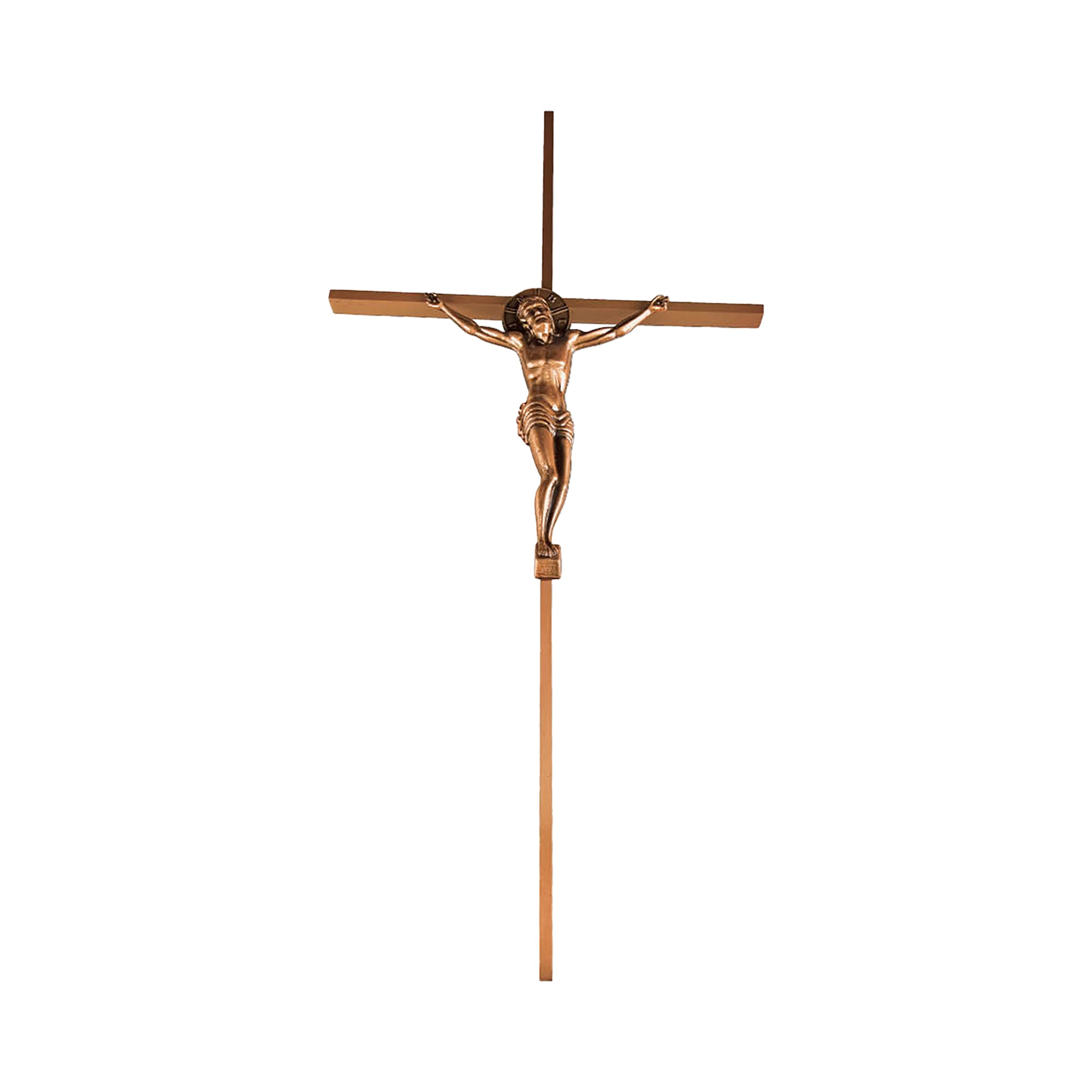 Brass Monument Crucifix, 40 x 20 cm
