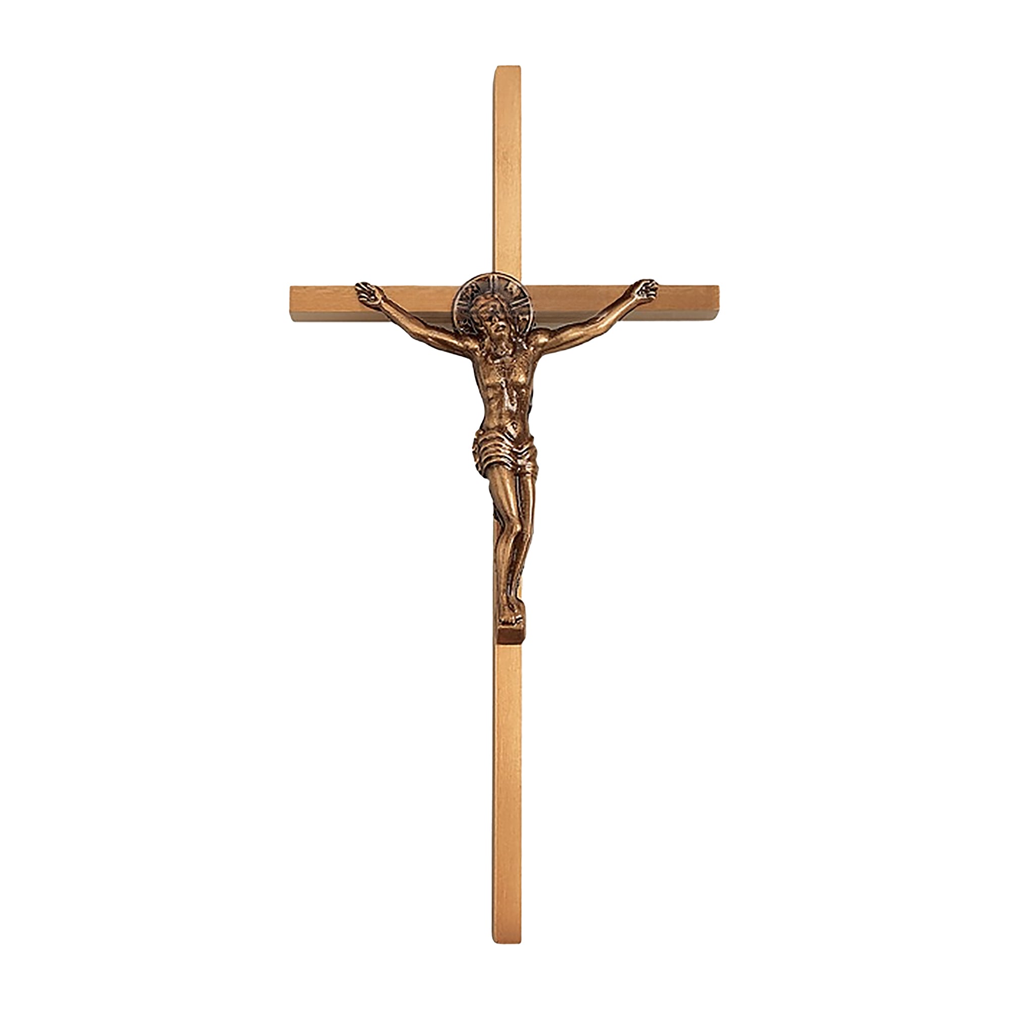 Crocifisso Monumentale in Ottone, 25 x 12,5 cm
