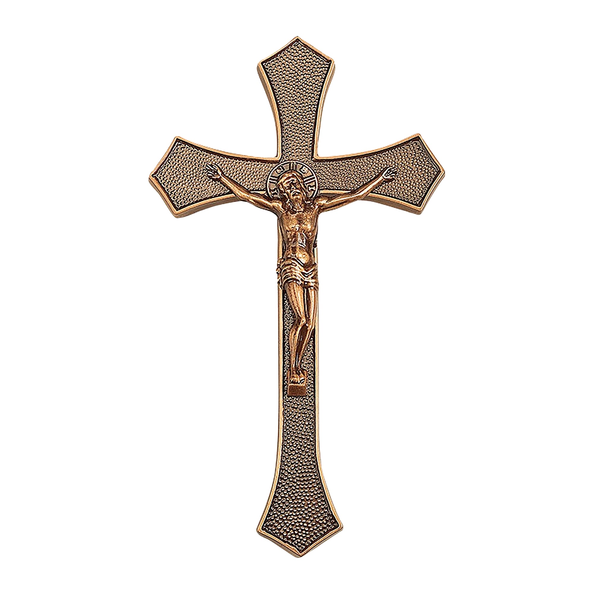 Brass Monument Crucifix, 23 x 13,5 cm
