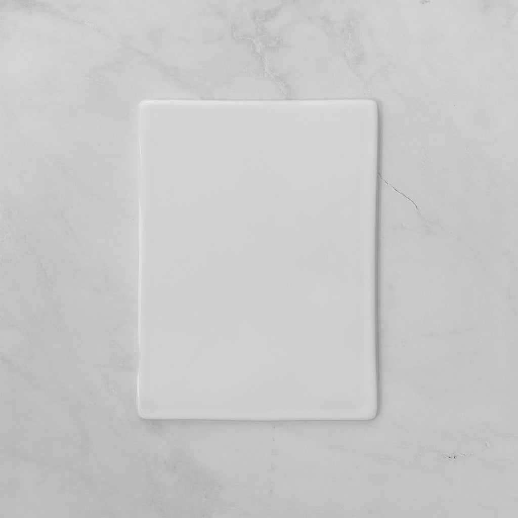 Memorial Ceramic Photo Plaque, 13 x 18 cm – Rectangular Porcelain for Headstones