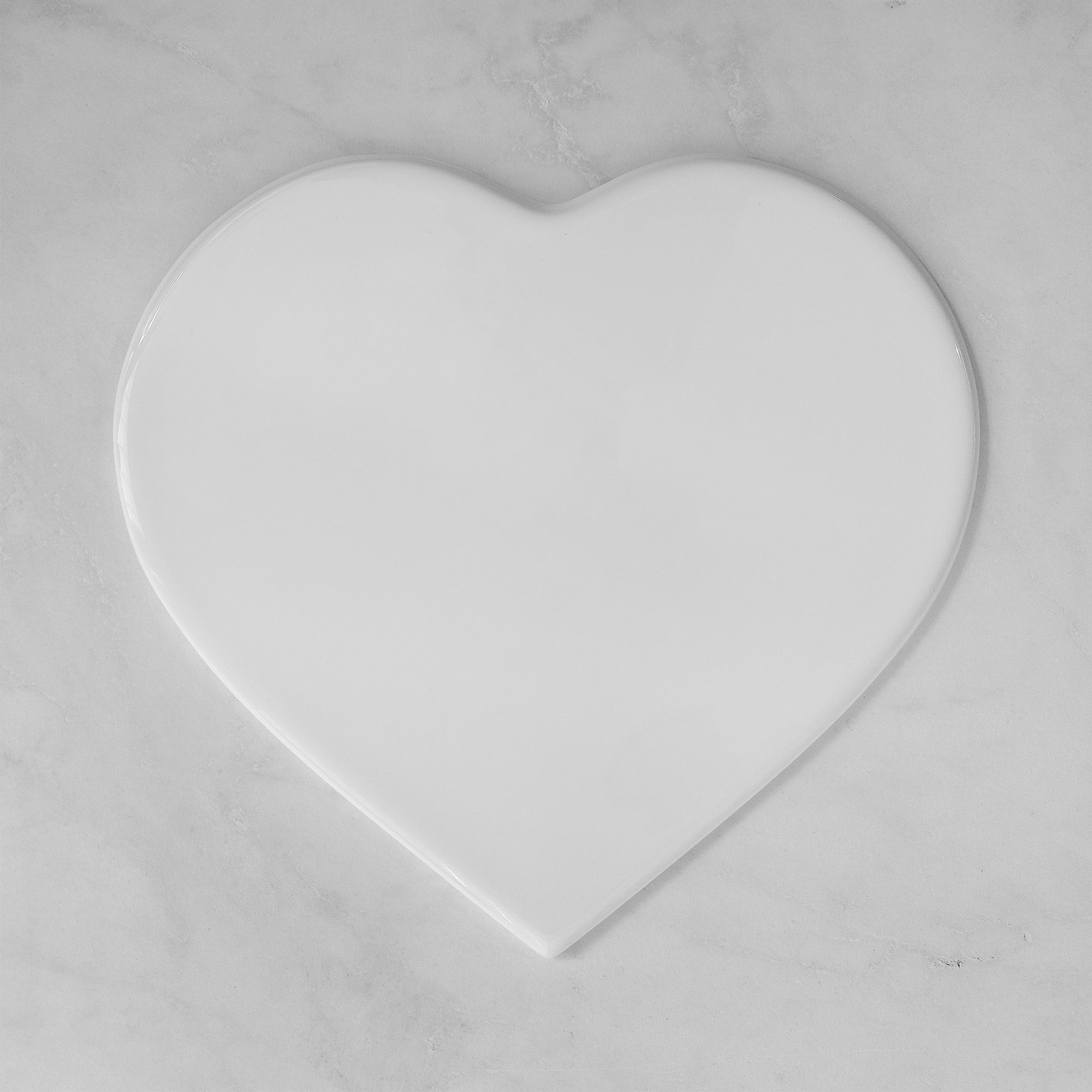 Memorial Ceramic Photo Plaque, 32 cm wide – Heart Shaped Porcelain for Headstones