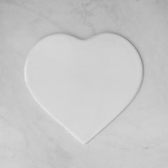 Memorial Ceramic Photo Plaque, 27 cm wide – Heart Shaped Porcelain for Headstones