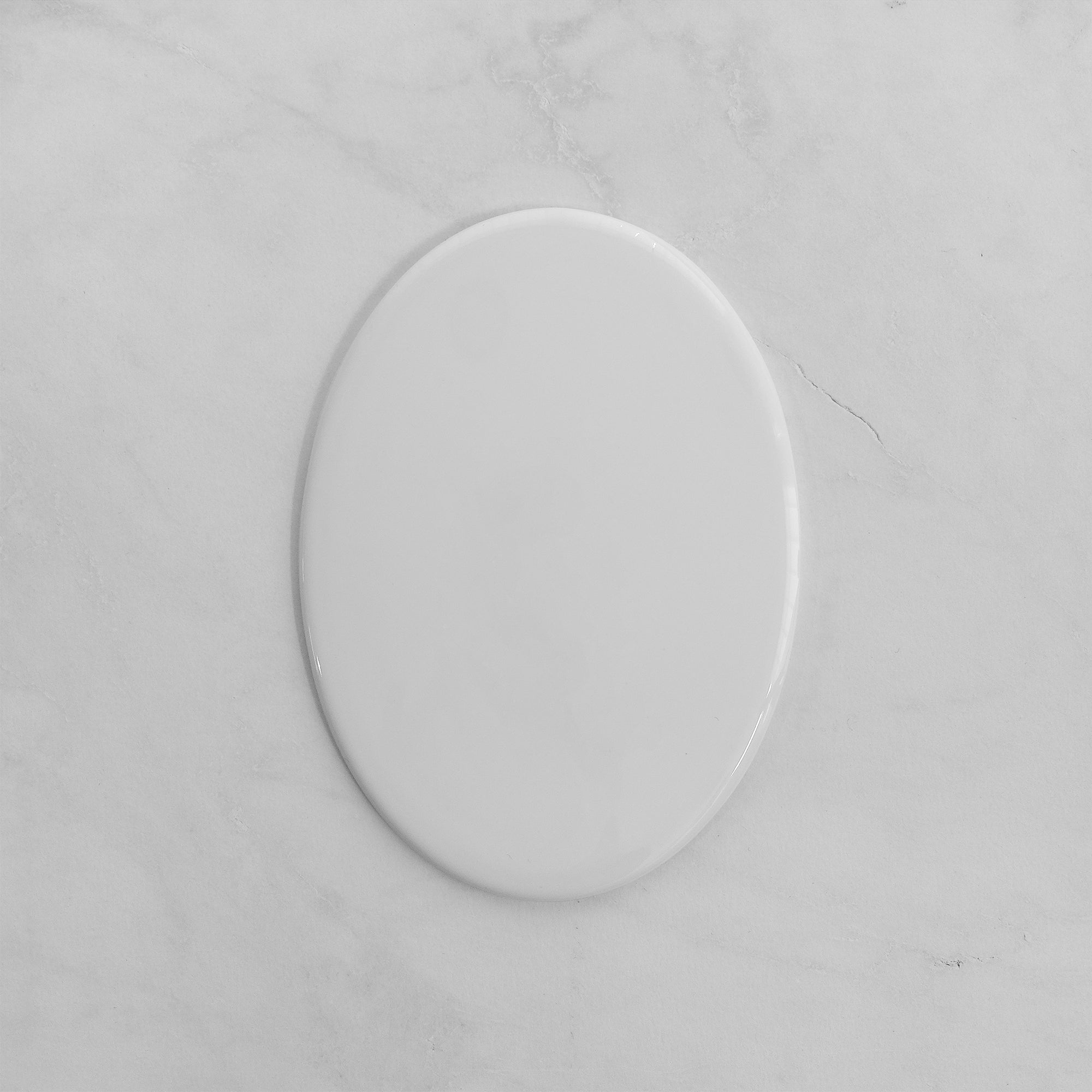 Memorial Ceramic Photo Plaque, 11 x 15 cm – Oval Porcelain for Headstones