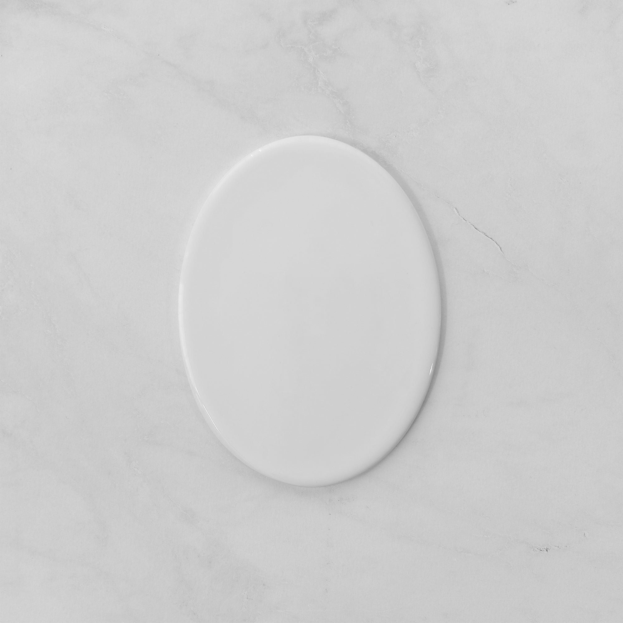 Targa Commemorativa in Ceramica, 9 x 12 cm – Porcellana Ovale per Lapidi