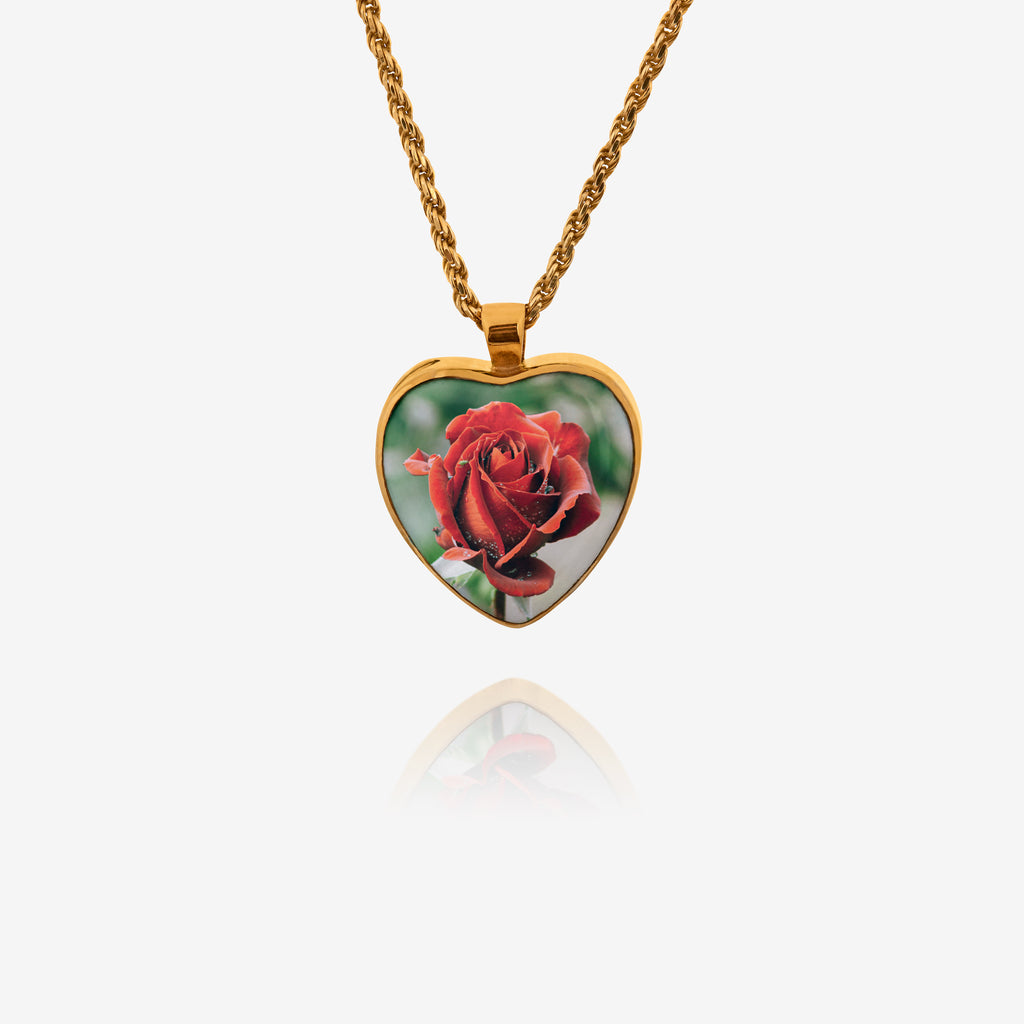 Collana d'Oro a Forma di Cuore per Ceneri - Gioielli Commemorativi