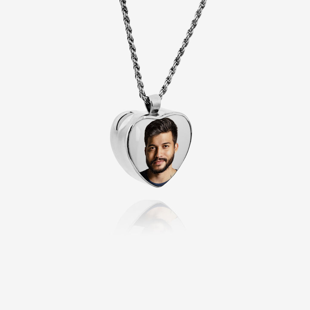 Collana a Cuore in Argento per Ceneri – Gioielleria Commemorativa