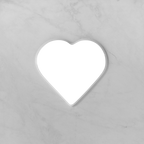 Memorial Ceramic Photo Plaque, 9 cm wide – Heart Shaped Porcelain for Headstones