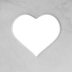 Memorial Ceramic Photo Plaque, 17 cm wide – Heart Shaped Porcelain for Headstones