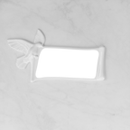 Targa commemorativa in ceramica con colomba, porcellana di papiro per lapidi