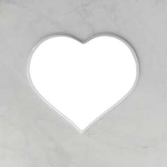 Memorial Ceramic Photo Plaque, 20 cm wide – Heart Shaped Porcelain for Headstones