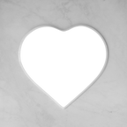 Memorial Ceramic Photo Plaque, 27 cm wide – Heart Shaped Porcelain for Headstones