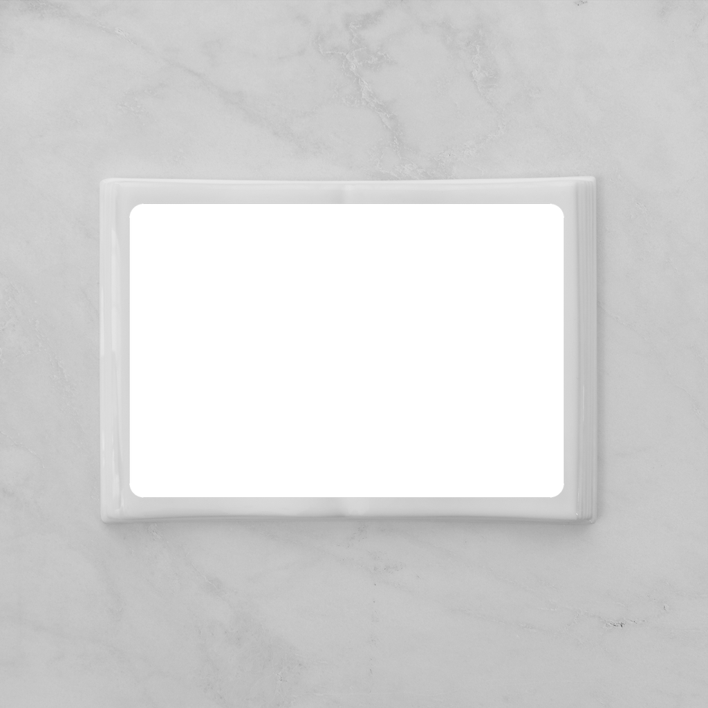 Targa commemorativa in ceramica, 15 x 22 cm, porcellana a forma di libro per lapidi