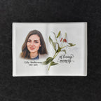Memorial Ceramic Photo Plaque, 19 x 26 cm – Book Shaped Porcelain for Headstones