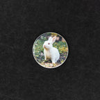 Memorial Ceramic Photo Plaque, 6 cm – Round Porcelain for Headstones