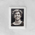 Memorial Ceramic Photo Plaque, 18 x 23 cm – Framed Porcelain for Headstones