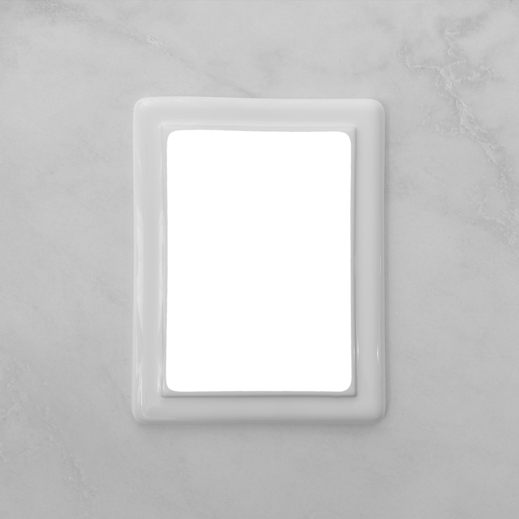 Memorial Ceramic Photo Plaque, 18 x 23 cm – Framed Porcelain for Headstones