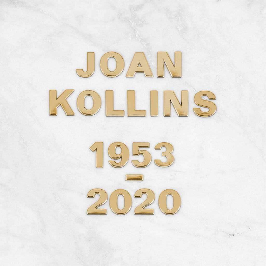 Gold Letters and Numbers, 3 cm high