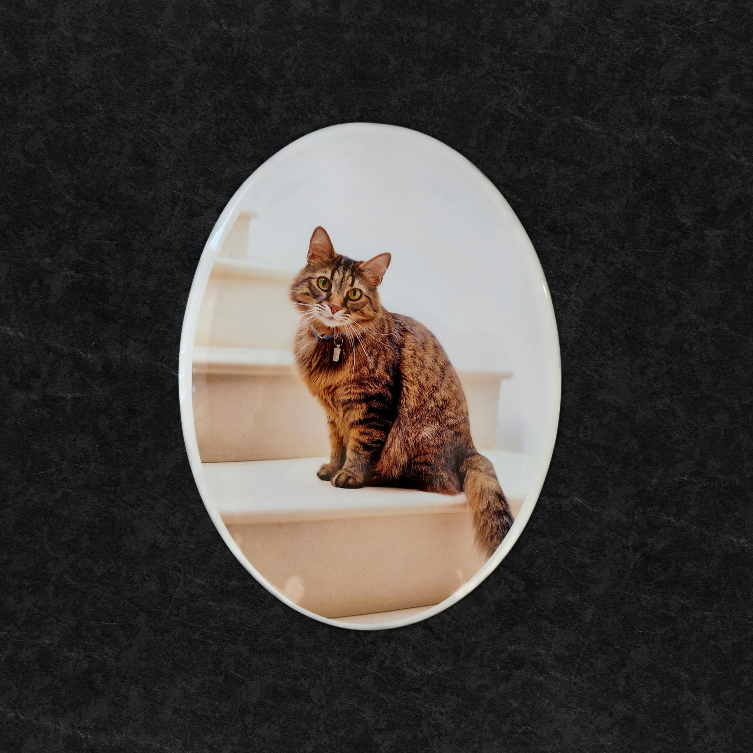 Targa commemorativa in ceramica, 18 x 24 cm – Porcellana Ovale per Lapidi