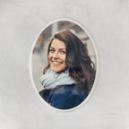 Memorial Ceramic Photo Plaque, 30 x 40 cm – Oval Porcelain for Headstones