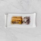 Memorial Ceramic Photo Plaque, 11 x 22 cm – Papyrus Porcelain for Headstones