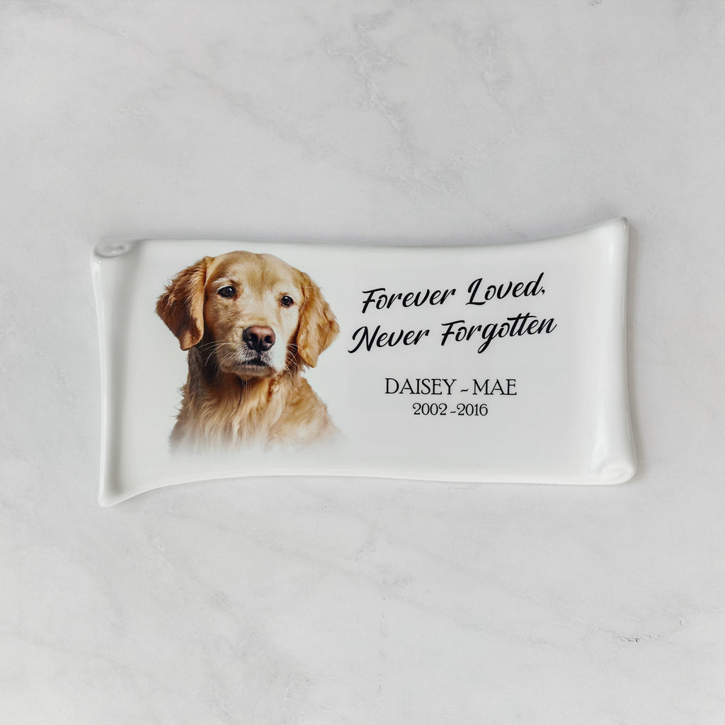 Memorial Ceramic Photo Plaque, 14 x 29 cm – Papyrus Porcelain for Headstones