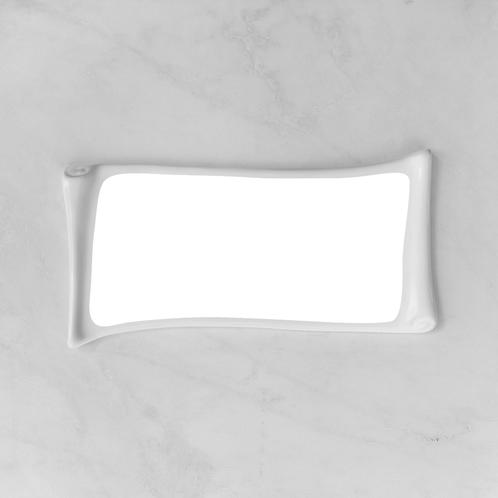 Memorial Ceramic Photo Plaque, 14 x 29 cm – Papyrus Porcelain for Headstones