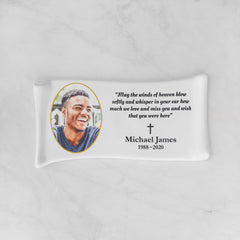 Memorial Ceramic Photo Plaque, 17 x 34 cm – Papyrus Porcelain for Headstones