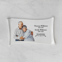 Memorial Ceramic Photo Plaque, 23 x 38 cm – Papyrus Porcelain for Headstones