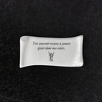 Targa fotografica commemorativa in ceramica, 6 x 12 cm – Porcellana di papiro per lapidi