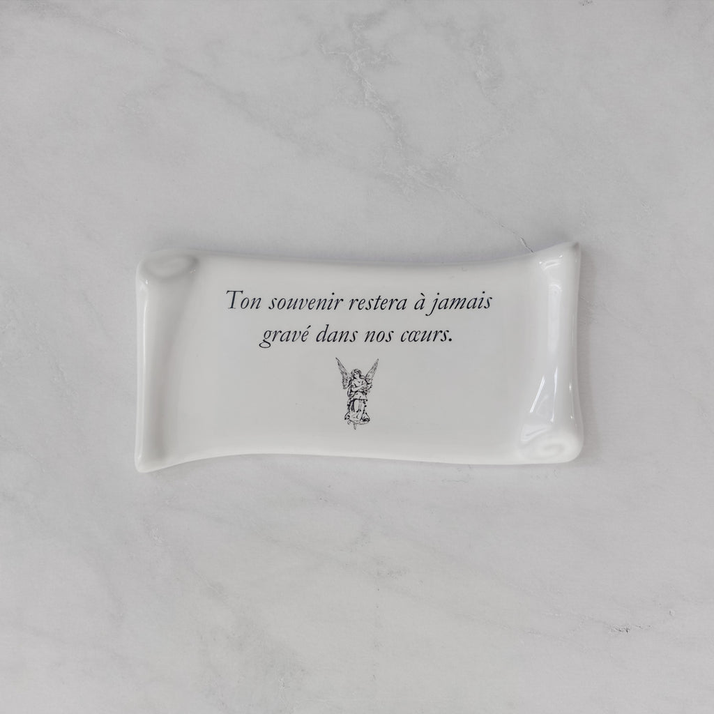 Targa fotografica commemorativa in ceramica, 6 x 12 cm – Porcellana di papiro per lapidi