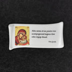 Targa commemorativa in ceramica, 9 x 19 cm – Porcellana di papiro per lapidi