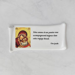 Targa commemorativa in ceramica, 9 x 19 cm – Porcellana di papiro per lapidi