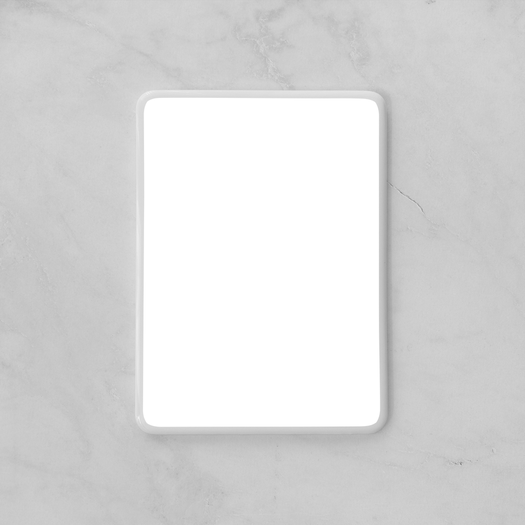 Memorial Ceramic Photo Plaque, 11 x 15 cm – Rectangular Porcelain for Headstones