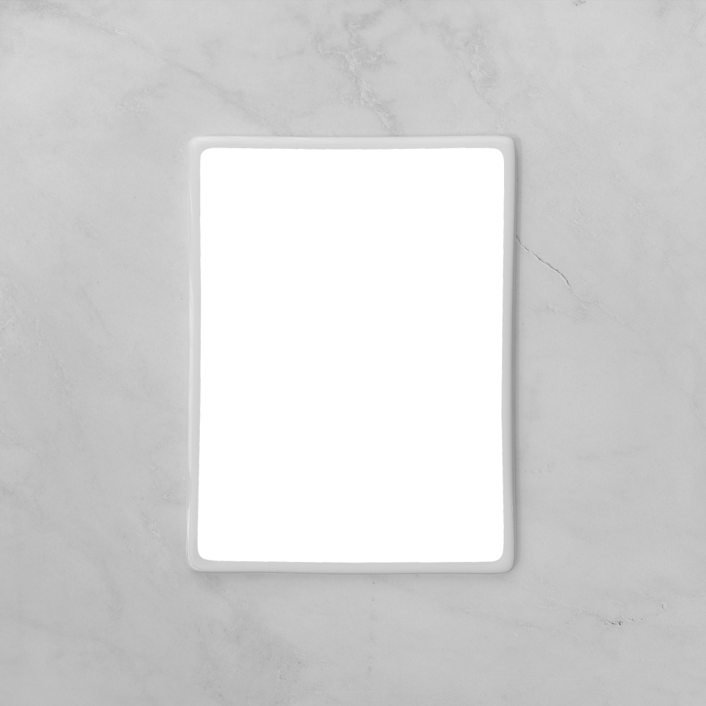 Memorial Ceramic Photo Plaque, 13 x 18 cm – Rectangular Porcelain for Headstones