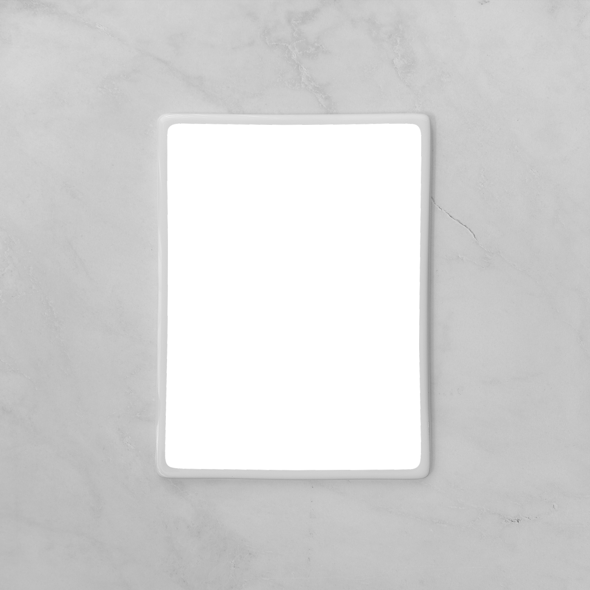 Memorial Ceramic Photo Plaque, 13 x 18 cm – Rectangular Porcelain for Headstones