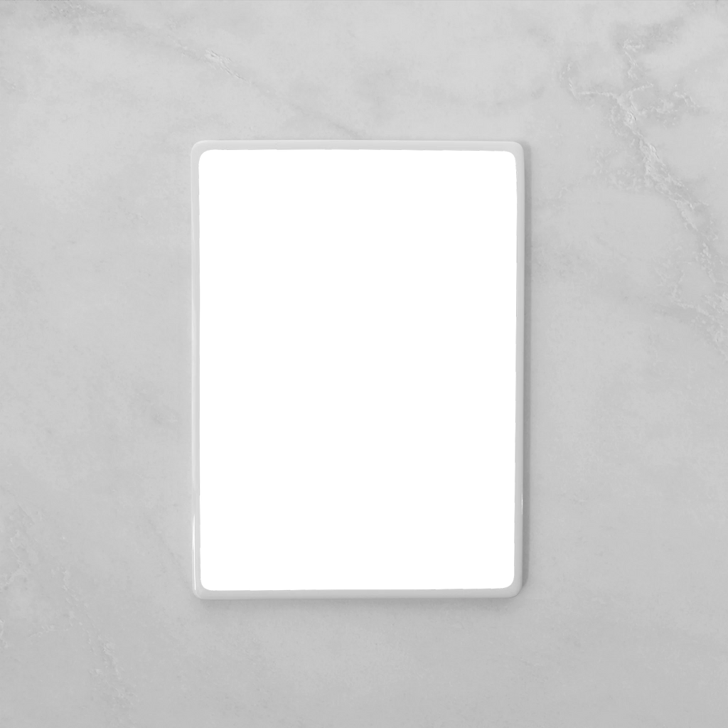 Targa commemorativa in ceramica, 18 x 24 cm – Porcellana Rettangolare per Lapidi