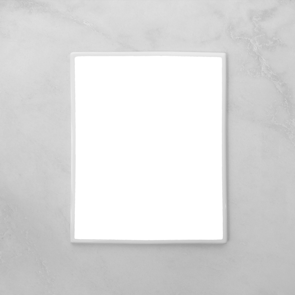 Targa commemorativa in ceramica, 24 x 30 cm – Porcellana Rettangolare per Lapidi