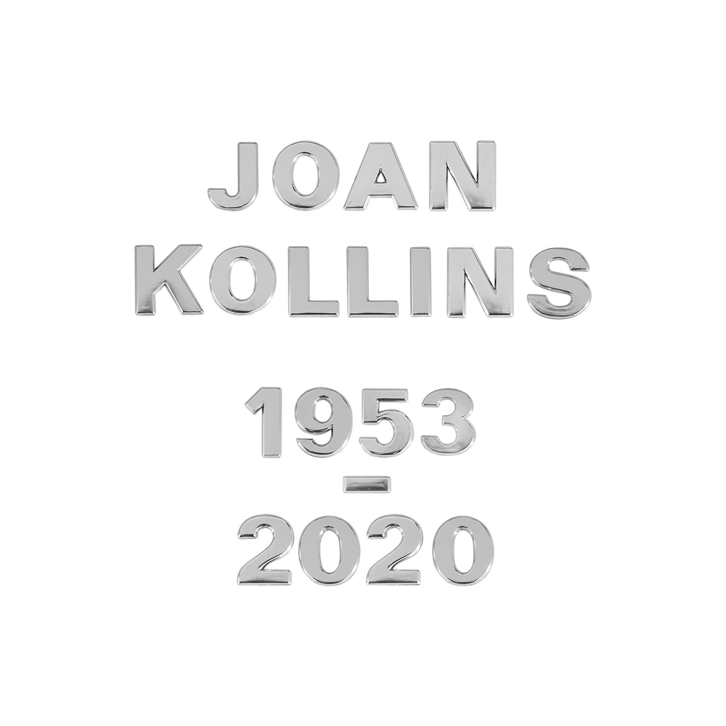 Silver Letters and Numbers, 3 cm high